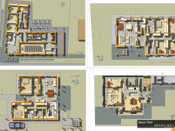 Floor plan sketches for Spatial orientation